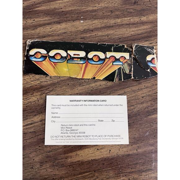 70's Coke COBOT R2-D2 Remote Control Robot Toy w Original Box Inst REPAIR - Picture 16 of 16